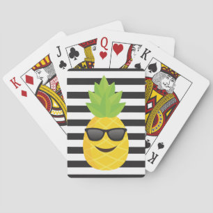 cool emoji pineapple poker cards