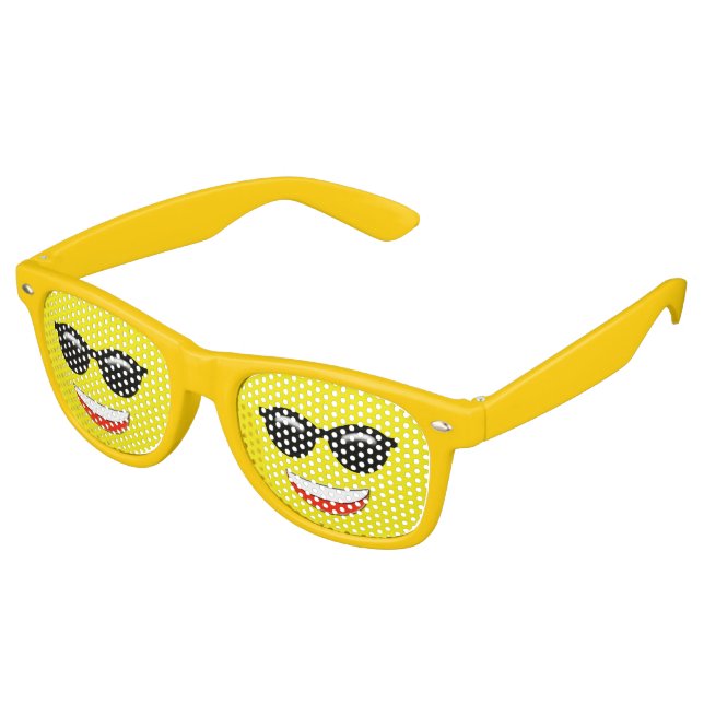 Cool Emoji Retro Sunglasses (Angled)
