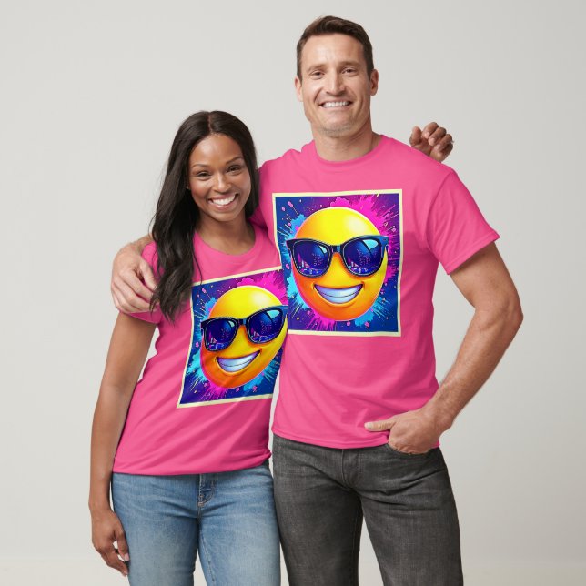 Cool 😎 Emoji Splash Fun T-Shirt (Unisex)