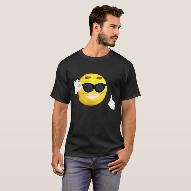 COOL EMOJI t-shirts, with sunglasses T-Shirt (Front Full)