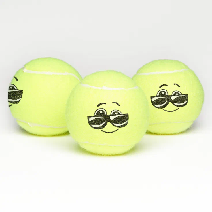 Cool Emoji Tennis Balls Zazzle