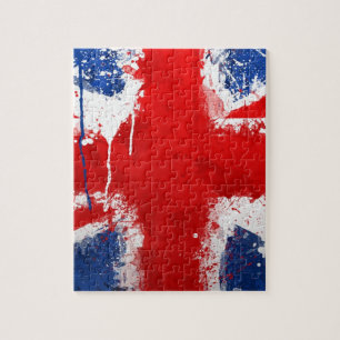 Cool England flag Jigsaw Puzzle