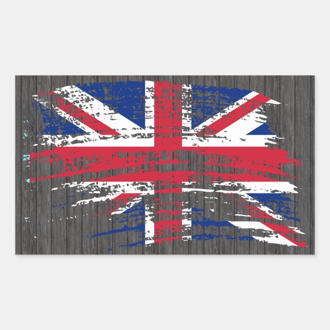 Cool English flag design Rectangular Sticker (Front)