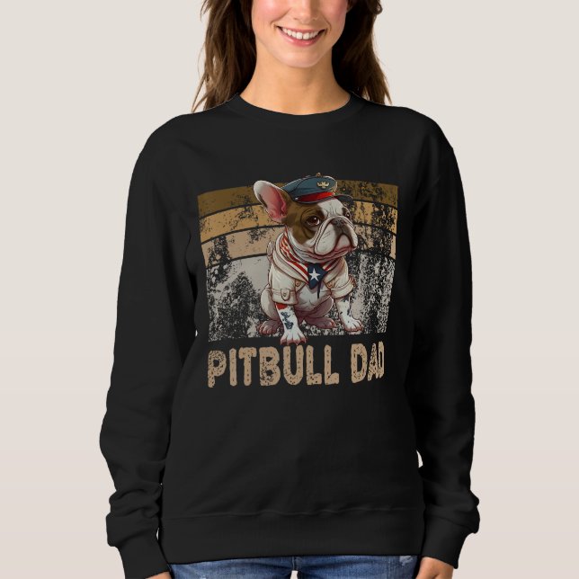 Cool English Pitbull Dad Pitbull Owner Dog Father' Sweatshirt (Front)