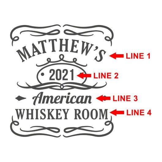 Cool Engraved Tennessee Whiskey Decanter (Design)