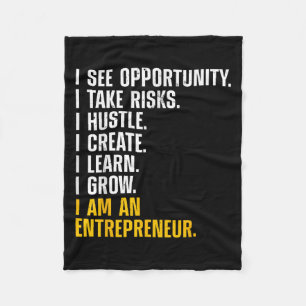 Cool Entrepreneur Art For Men Women Ceo New Busine Fleece Blanket