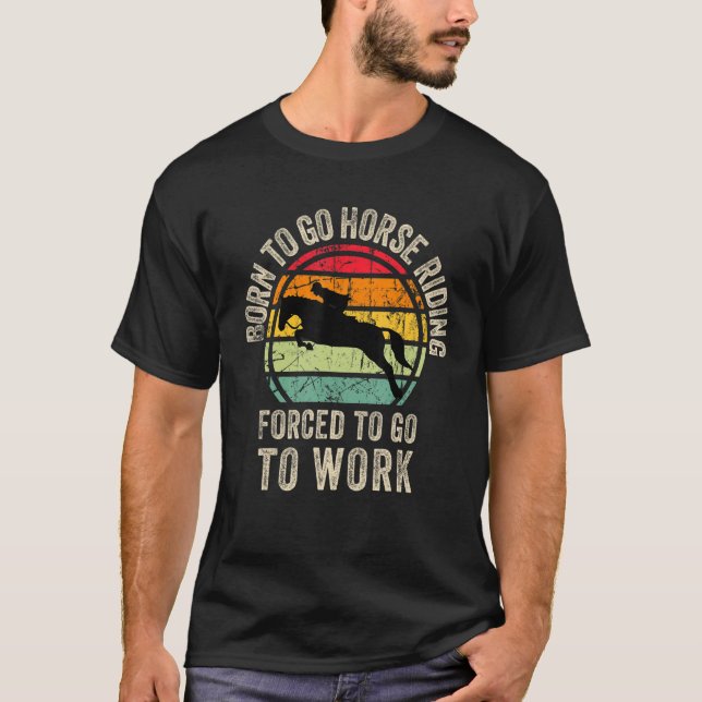 Cool Equestrianism Graphic Horse Racing Men Women T-Shirt (Front)