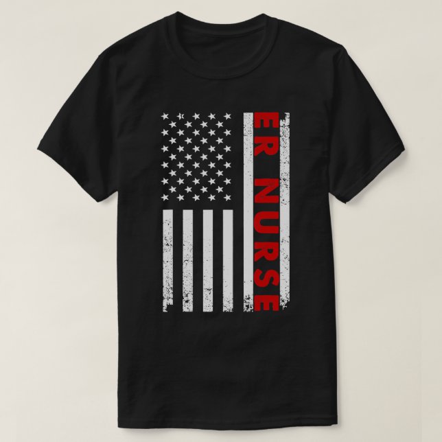 Cool ER Nurse For Men Women Hospital Emergency Roo T-Shirt (Design Front)