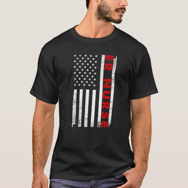 Cool ER Nurse For Men Women Hospital Emergency Roo T-Shirt (Front)