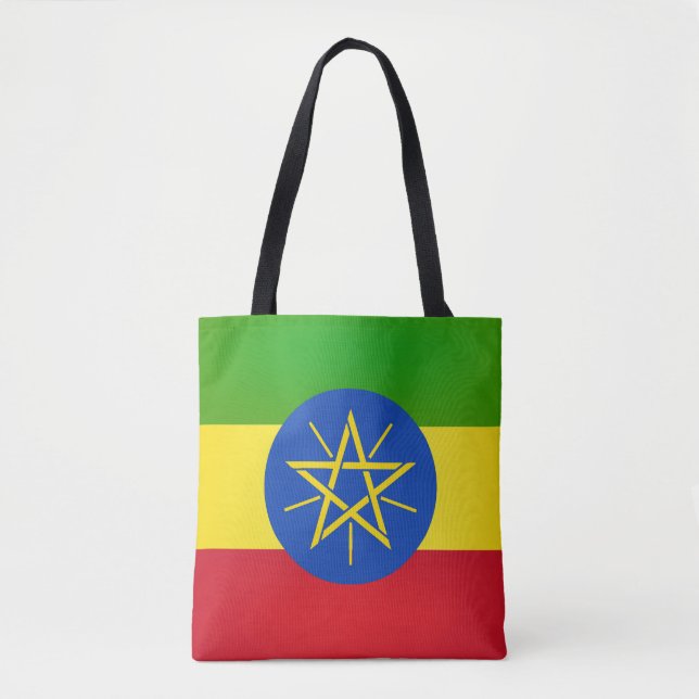 Cool Ethiopia Flag Fashion Tote Bag (Front)