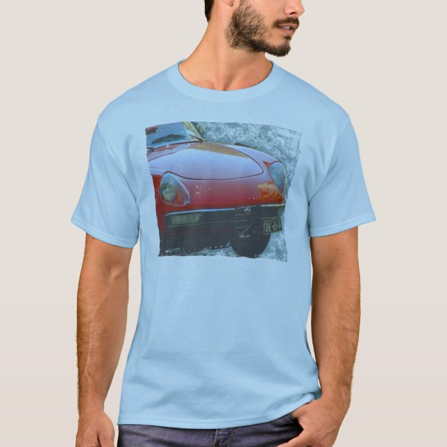 Cool European Car Alfa Romeo Spider T-Shirt (Front)