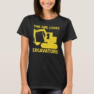 Cool Excavator For Girls Mom Heavy Equipment Opera T-Shirt