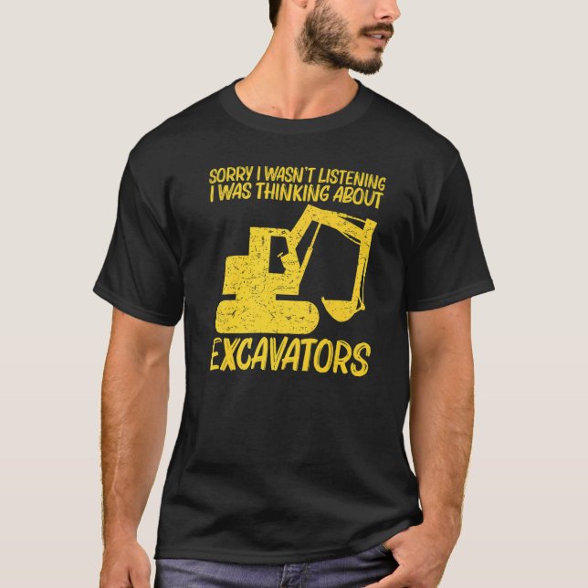 Cool Excavator For Men Women Heavy Equipment Opera T-Shirt (Front)