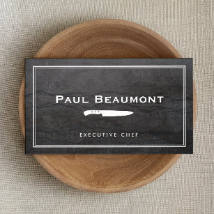 Executive Chef Business Cards Zazzle