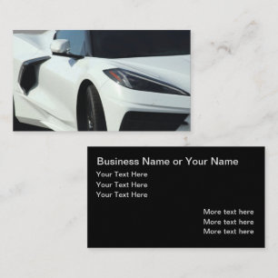 Cool Exotic Car Theme Business Cards