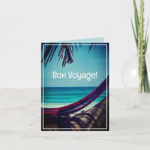 Cool Exotic Travel Bon Voyage Card