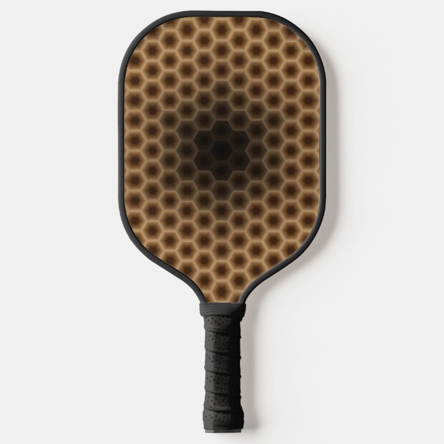 Cool Eye Catching Honeycomb Pattern Pickleball Paddle (Front)