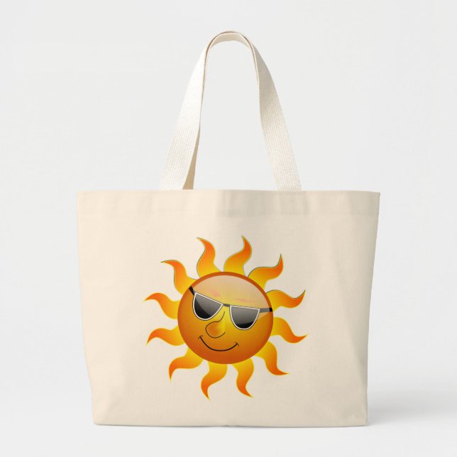 COOL FACE SUNSHINE LARGE TOTE BAG (Front)
