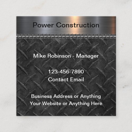 Cool Factor Construction Business Cards
