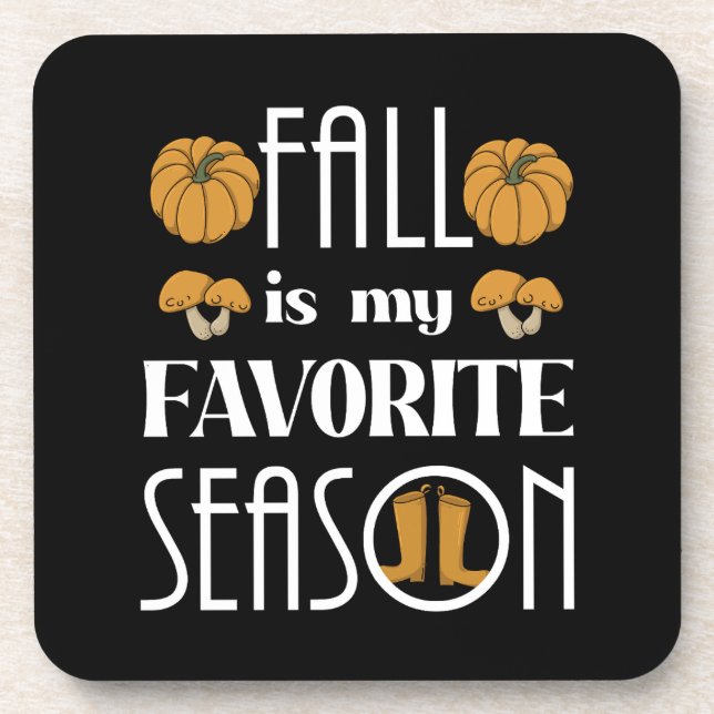 Cool Fall  Beverage Coaster (Front)