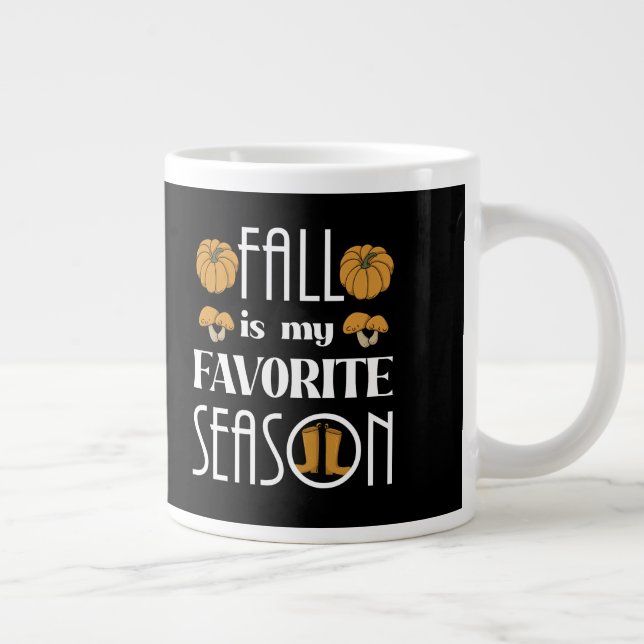 Cool Fall  Giant Coffee Mug (Right)