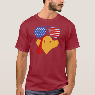 Cool Family Matching Thanksgiving Turkey Face  T-Shirt