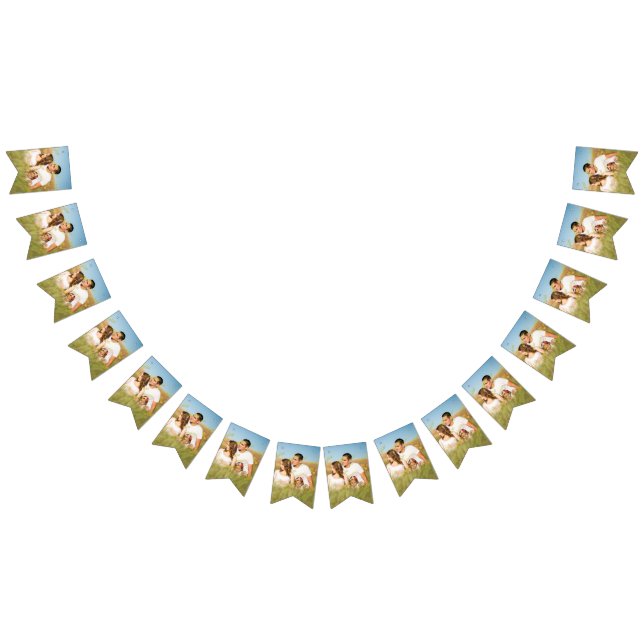 Cool Family Stylish Fab Photo Collage Bunting Flags (All)