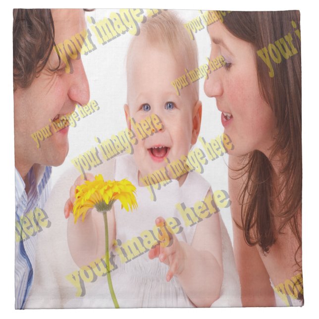 Cool Family Stylish Fab Photo Collage Cloth Napkin (Front)