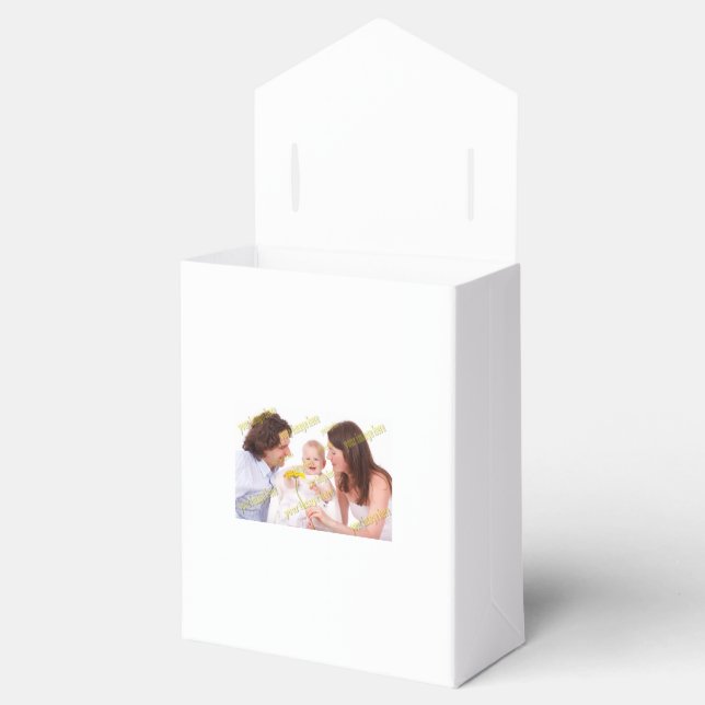 Cool Family Stylish Fab Photo Collage Favor Boxes (Opened)