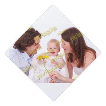 Cool Family Stylish Fab Photo Collage Graduation Cap Topper by Zazzimsical at Zazzle