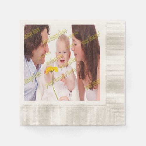Cool Family Stylish Fab Photo Collage Paper Napkins