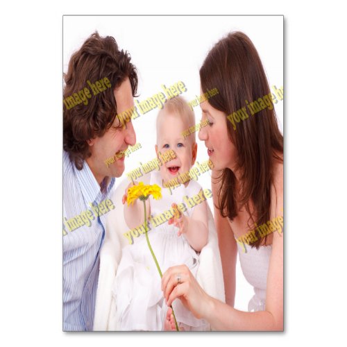 Cool Family Stylish Fab Photo Collage Table Number