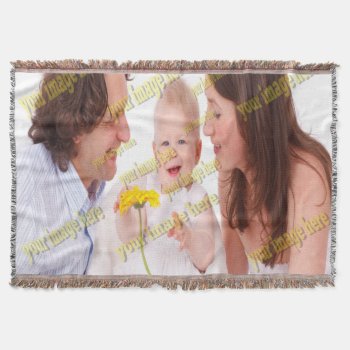 Cool Family Stylish Fab Photo Collage Throw Blanket by Zazzimsical at Zazzle