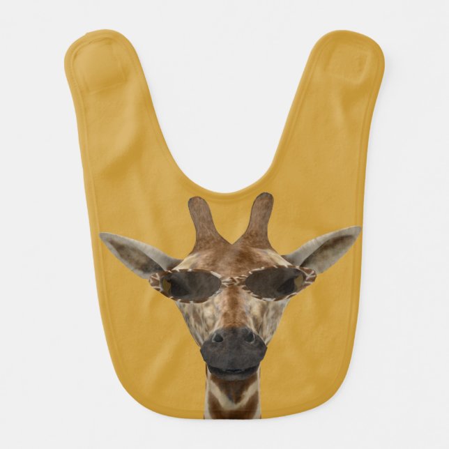 Cool Fancy Giraffe Bib (Front)