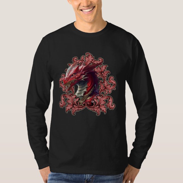 Cool Fantasy Dragon Game Gamer Cosplay Nerds 09 T-Shirt (Front)