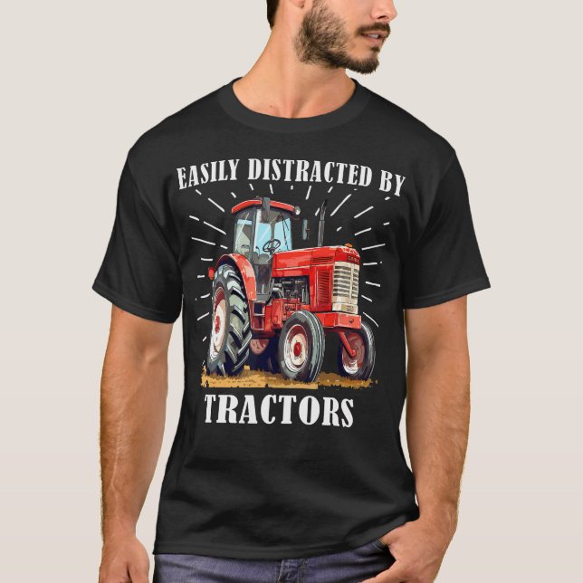 Cool Farm Tractor Saying For Driver Farming  Tract T-Shirt (Front)