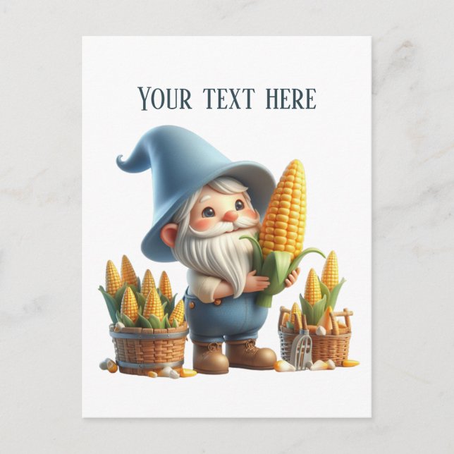 Cool Farmer corn customizable Postcard (Front)