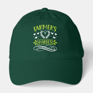 Cool Farmers Market word art Hat