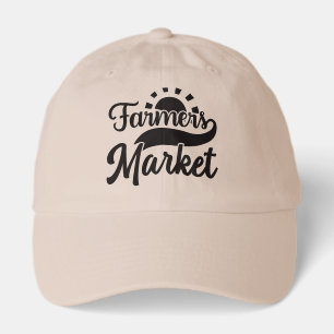 Cool Farmers Market word art Hat