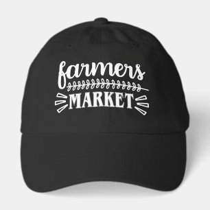 Cool Farmers Market word art Hat