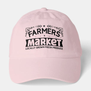 Cool Farmers Market word art Hat