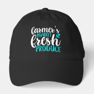 Cool Farmers Market word art Hat