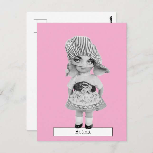Cool Fashion Doll Postcard (Front/Back)