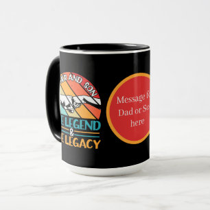 Cool Father and son customizable add message  Mug