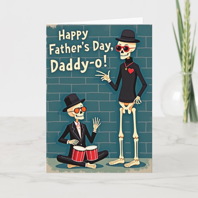 Cool Fathers Day Bones Card (Front)