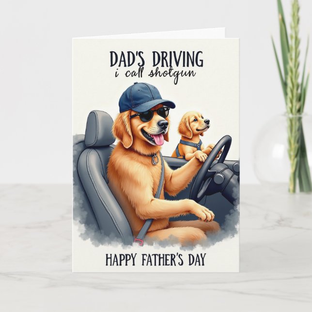 Cool Fathers Day Canine Card (Front)
