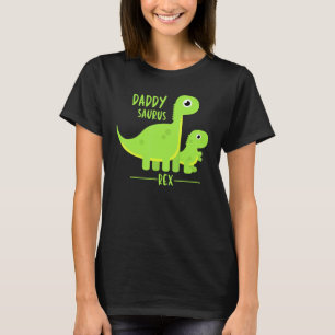 Cool Fathers Day Daddysaurus Rex Dino T-Shirt