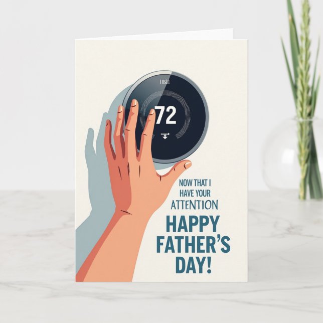 Cool Fathers Day Display Card (Front)