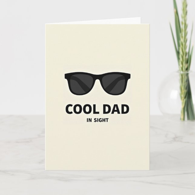 Cool Fathers Day Eyewear Card (Front)