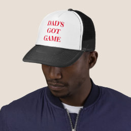 Cool Father&#39;s Day Gift | Dad&#39;s Got Game Trucker Hat